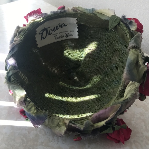 Vintage Doura Made for Frederick & Nelson Rose Hat main image 5